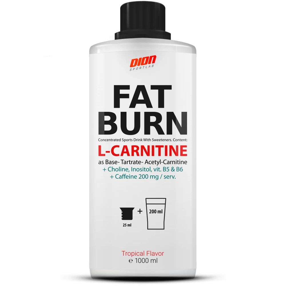 Fat Burn Liquid 3000 mg Carnitine and 200 mg Caffeine | DION Cyprus